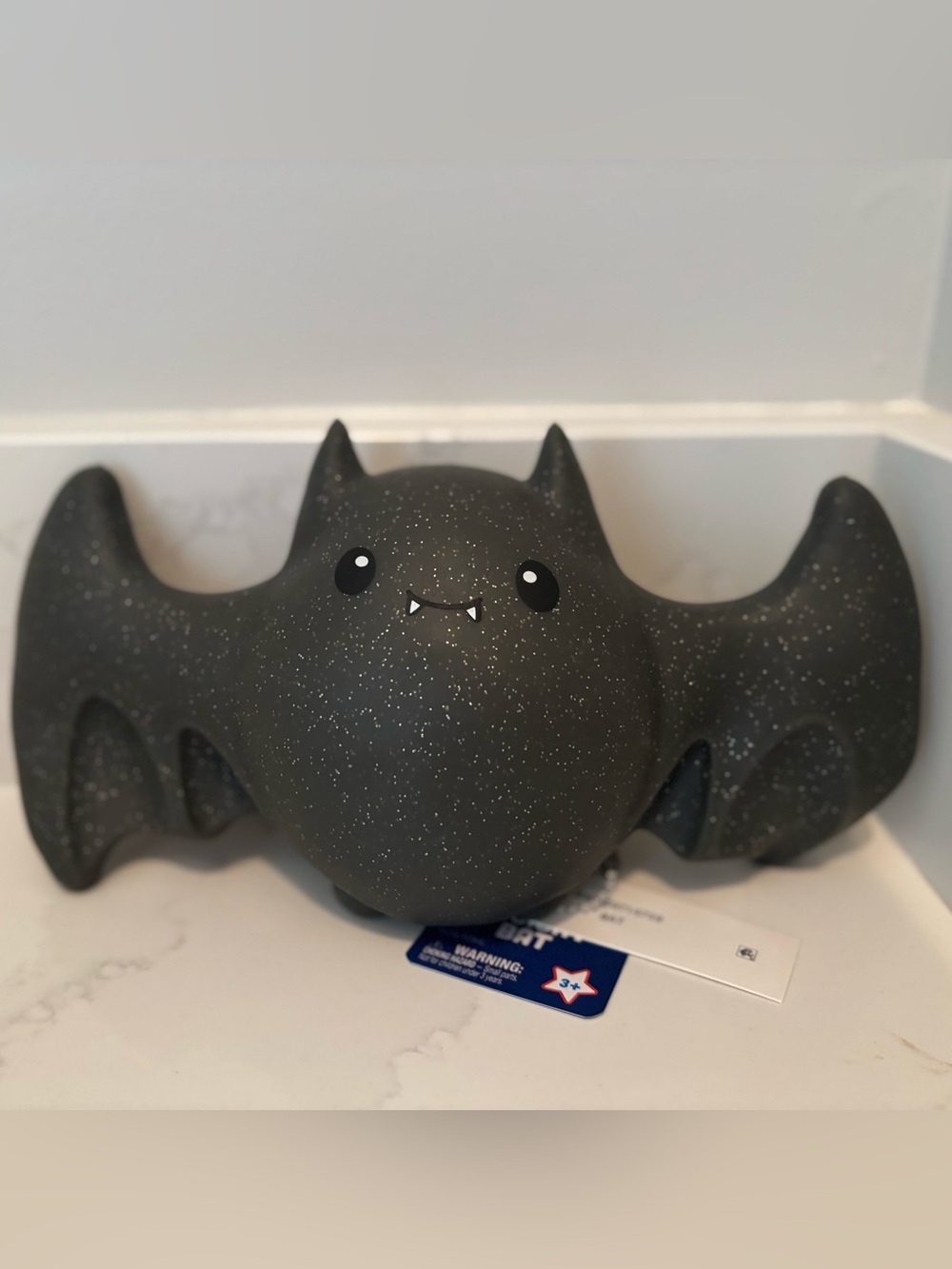 Toymendous Sunny Days Black Glitter Bat Squishy Toy Halloween 2026